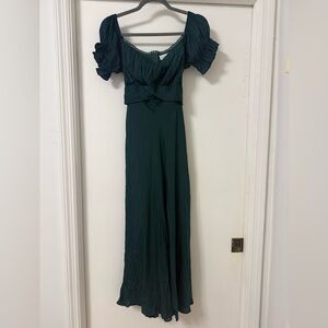 Petal & Pup Dark Green Maxi Dress